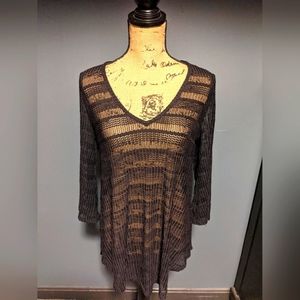 Jordan Taylor black swim coverup, Size Small